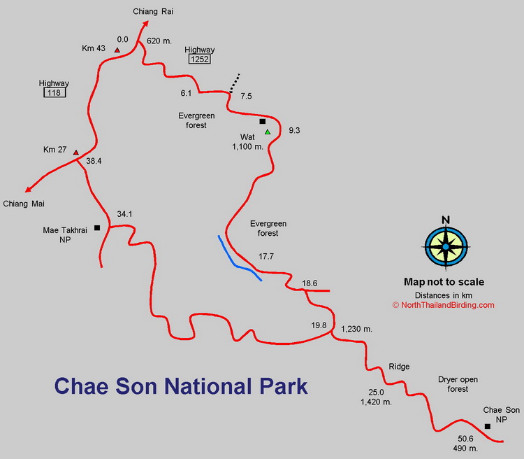 Doi Inthanon Map