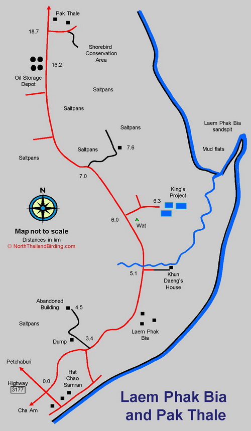 Laem Phak Bia map