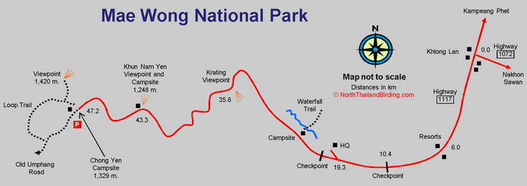 Doi Inthanon Map