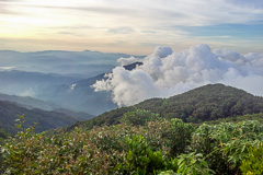 Sunset view from summit of Khao Luang